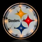 Pittsburgh Steelers Lighted Recycled Metal Logo Sign NFL Licensed 7 Pittsburgh Steelers Lighted Recycled Metal Logo Sign NFL Licensed