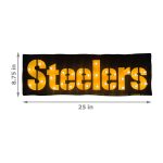 Pittsburgh Steelers Lighted Recycled Metal Street Sign 5 Pittsburgh Steelers Lighted Recycled Metal Street Sign