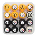 Pittsburgh Steelers Regulation Billiard Ball Set with Numbers