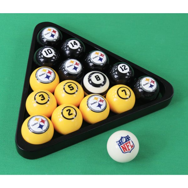 Pittsburgh Steelers Regulation Billiard Ball Set with Numbers 2