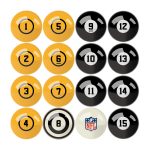 Pittsburgh Steelers Regulation Billiard Ball Set with Numbers