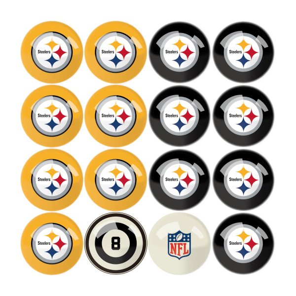 Pittsburgh Steelers Regulation Billiard Ball Set with Numbers 4