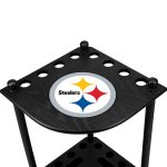 Pittsburgh Steelers Solid Wood Corner Cue Rack