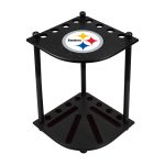Pittsburgh Steelers Solid Wood Corner Cue Rack