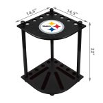 Pittsburgh Steelers Solid Wood Corner Cue Rack