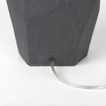 Piven Black w/ Gray Wash Textured Ceramic Table Lamp
