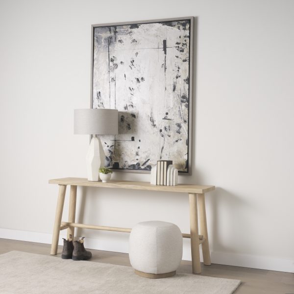 Piven White wAntiqued Wash Textured Ceramic Table Lamp 2