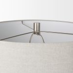 Piven White w/Antiqued Wash Textured Ceramic Table Lamp