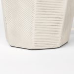Piven White w/Antiqued Wash Textured Ceramic Table Lamp