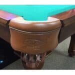 Toronto Maple Leafs Pool Table with Navajo Finish and Tapered Leg