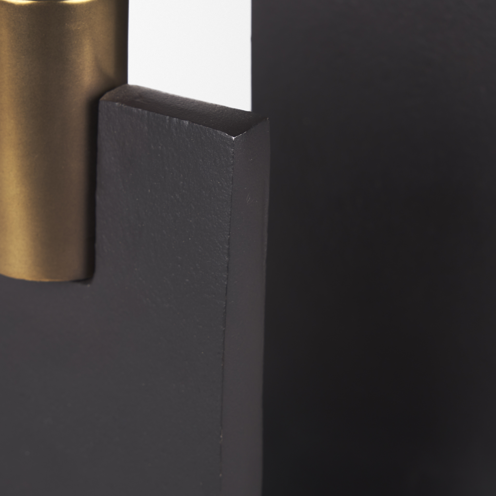 Polli Matte Black w/ Brushed Gold Metal Taper Candleholders (Set of 2) 12 Polli Matte Black w/ Brushed Gold Metal Taper Candleholders (Set of 2) - Image 12