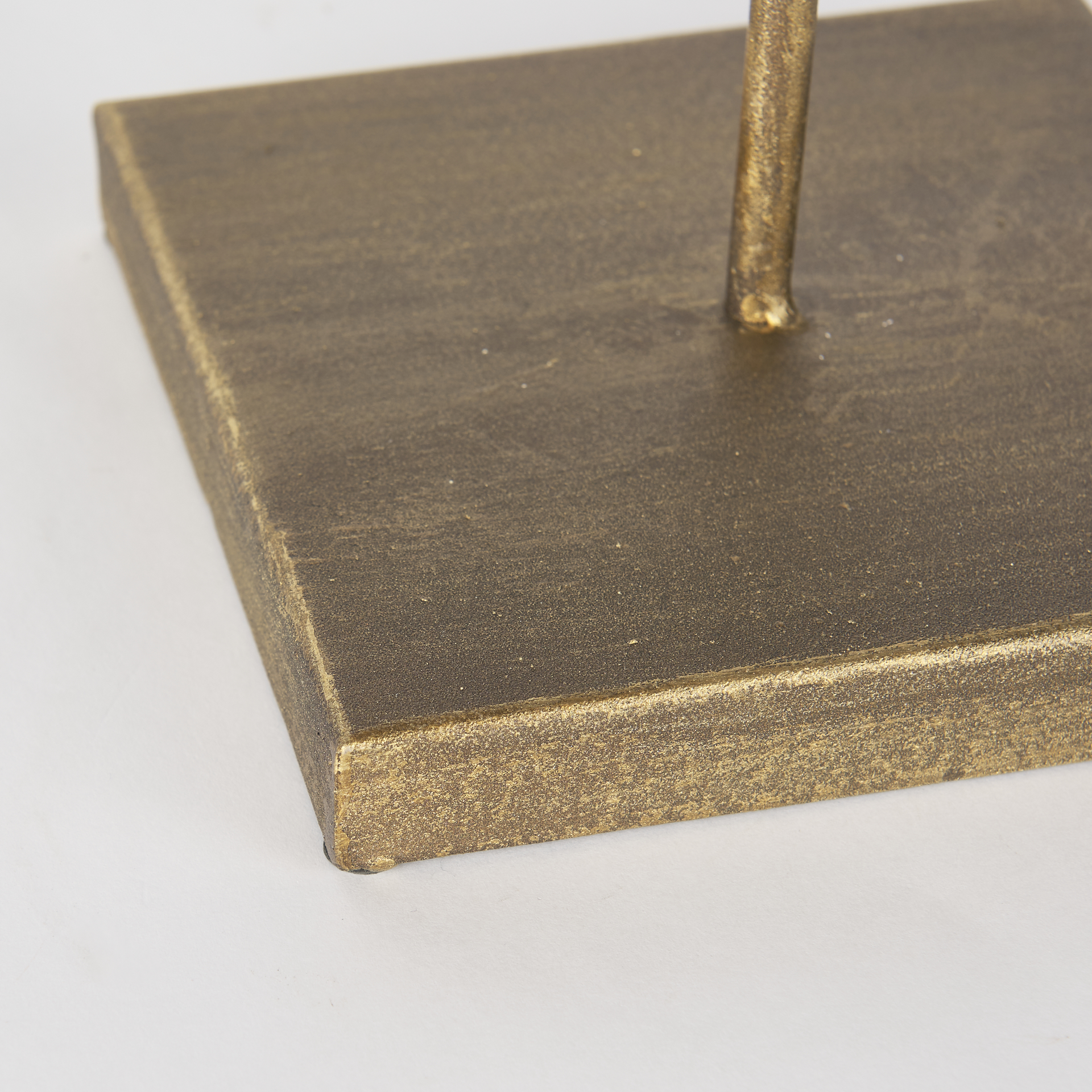 Pontchartrain II (Large) 11L x 6W White Beaded Broken Sphere Decorative Object W/ Gold Base 7 Pontchartrain II (Large) 11L x 6W White Beaded Broken Sphere Decorative Object W/ Gold Base - Image 7