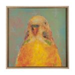 Pop Birds - Flit by Mercana Studio a Hand Embelished Textured Framed Art Print Matted under Glass