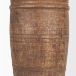 Porta Large Medium Brown Reclaimed Wooden Pot