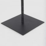 Porter 6.0L x 6.0W x 30.0H Large Black Iron Candle Holder