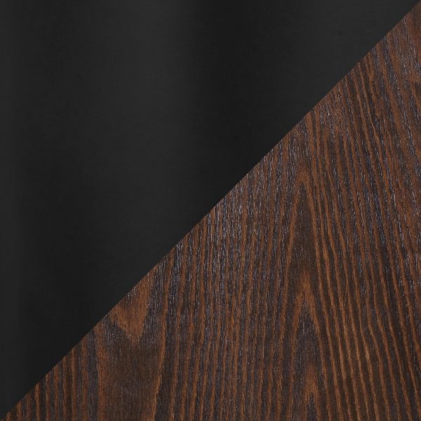 Preston Black Metal Dark Walnut Farmhouse Dining Accent Chair 6
