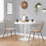 Preston Farmhouse Antique Copper Whitewashed Wood Dining Chairs (Set of 2) 12 Preston Farmhouse Antique Copper Whitewashed Wood Dining Chairs (Set of 2)