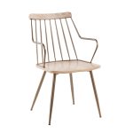 Preston Farmhouse Antique Copper and White Wood Spindle Chair 14 Preston Farmhouse Antique Copper and White Wood Spindle Chair