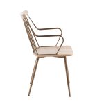 Preston Farmhouse Antique Copper and White Wood Spindle Chair 15 Preston Farmhouse Antique Copper and White Wood Spindle Chair