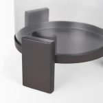 Price Small Matte Black Metal w/ Glass Hurricane Candle Holder