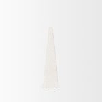 Pyramis White Rough Marble Obelisk 13"