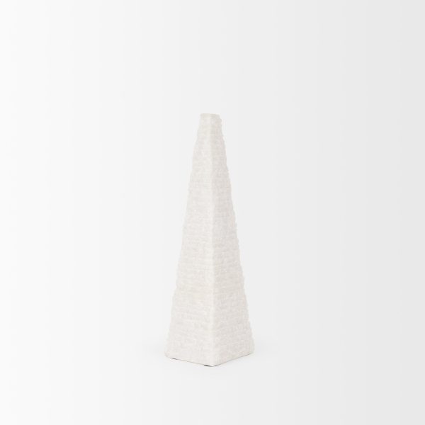 Pyramis White Rough Marble Obelisk 13 4