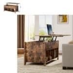 Rustic Farmhouse Tan Wooden Lift Top Coffee Table 9 Rustic Farmhouse Tan Wooden Lift Top Coffee Table