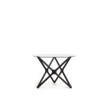 QUASAR Low End Table Black Ash Clear Glass 7 QUASAR Low End Table Black Ash Clear Glass