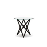 QUASAR Low End Table Black Ash Clear Glass 6 QUASAR Low End Table Black Ash Clear Glass