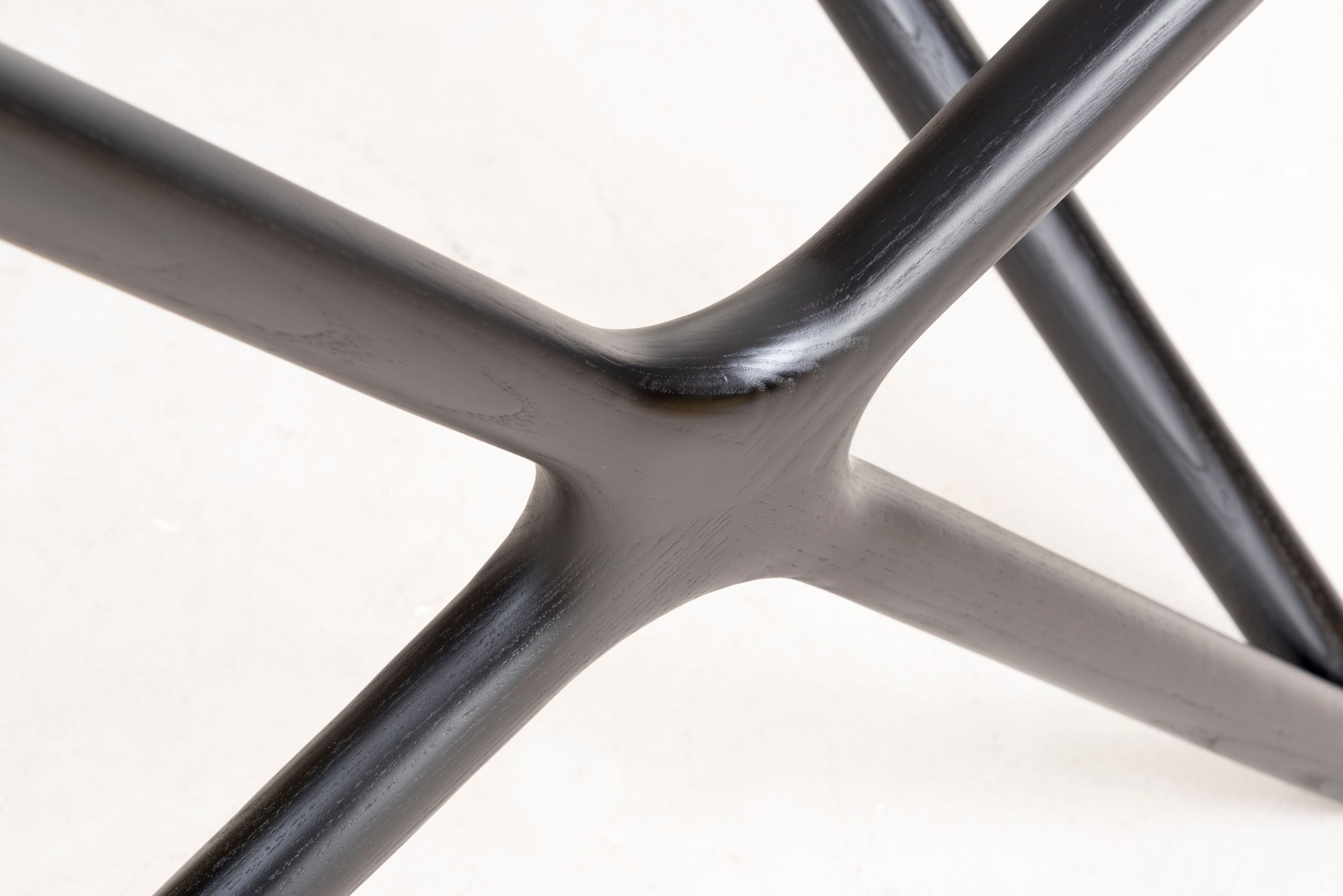 QUASAR Low End Table Black Ash Clear Glass 4 QUASAR Low End Table Black Ash Clear Glass - Image 4