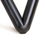 QUASAR Low End Table Black Ash Clear Glass 10 QUASAR Low End Table Black Ash Clear Glass