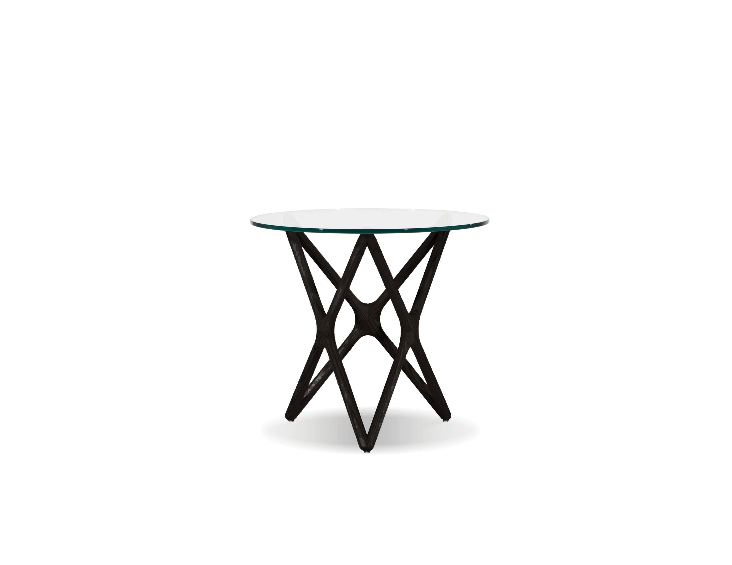 QUASAR Low End Table Black Ash Clear Glass 1 QUASAR Low End Table Black Ash Clear Glass