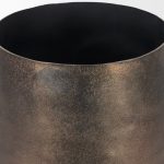 Quade Large Textured Gold Metal Planter