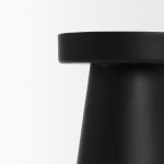 Quadir Medium Matte Black Metal Candle Holder