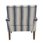 Quentin Navy Stripe Glam Accent Chair 9 Quentin Navy Stripe Glam Accent Chair