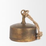Quincy Large Gold Metal Decorative Bell Object