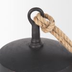 Quincy Large Matte Black Metal Decorative Bell Object