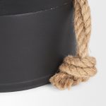 Quincy Large Matte Black Metal Decorative Bell Object