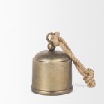 Quincy Medium Gold Metal Decorative Bell Object