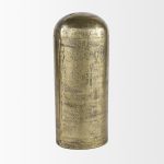 Quonset Extra Tall Brass Finished Aluminum Metal Pillar Object