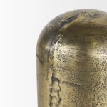 Quonset Extra Tall Brass Finished Aluminum Metal Pillar Object