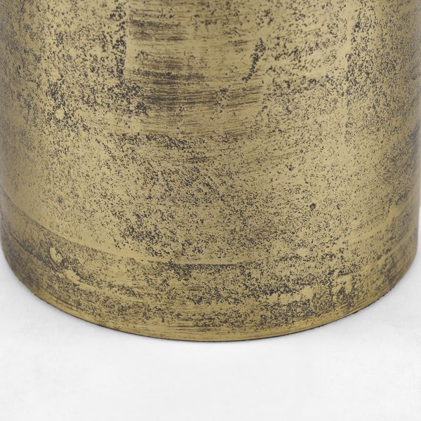 Quonset Extra Tall Brass Finished Aluminum Metal Pillar Object 6