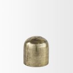 Quonset Short Brass Finished Aluminum Metal Ornament 12 Quonset Short Brass Finished Aluminum Metal Ornament