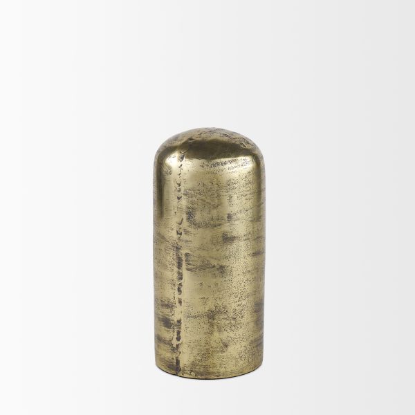 Quonset Tall Brass Finished Aluminum Metal Ornament 4