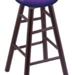 Kansas State University 30" Swivel Maple Bar Stool in Dark Cherry Finish