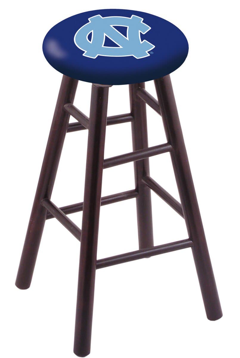 University of North Carolina 30" Swivel Maple Bar Stool in Dark Cherry Finish 1 University of North Carolina 30" Swivel Maple Bar Stool in Dark Cherry Finish
