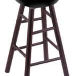 University of North Dakota 30" Swivel Maple Bar Stool in Dark Cherry Finish 3 University of North Dakota 30" Swivel Maple Bar Stool in Dark Cherry Finish