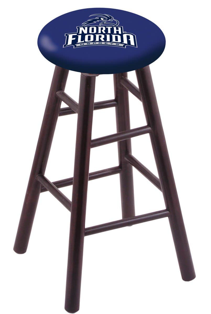 University of North Florida 30" Swivel Maple Bar Stool in Dark Cherry Finish 1 University of North Florida 30" Swivel Maple Bar Stool in Dark Cherry Finish