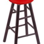 Ohio State University 30" Swivel Maple Bar Stool in Dark Cherry Finish