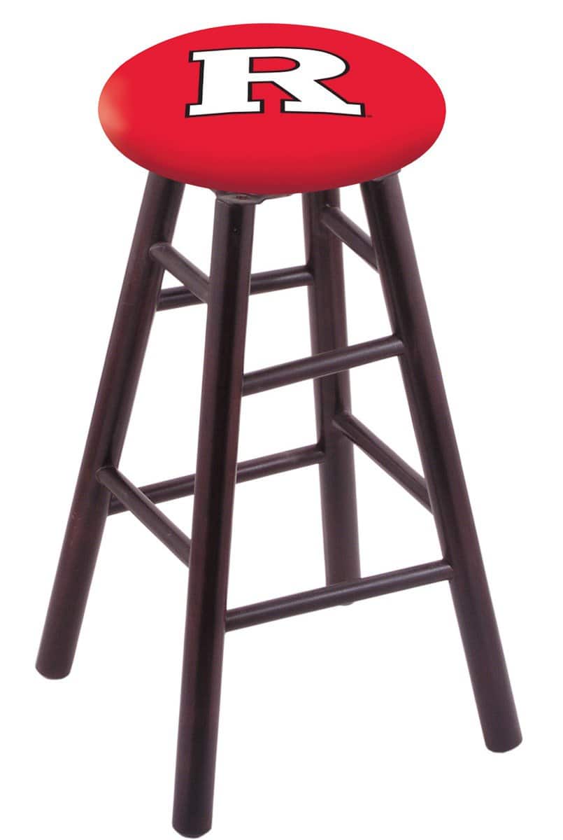 Rutgers 30" Swivel Maple Bar Stool in Dark Cherry Finish 1 Rutgers 30" Swivel Maple Bar Stool in Dark Cherry Finish